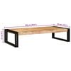vidaXL Kylpyhuoneshelf Ruskea 100 x 50 x 23 cm Kovan karkean mangopuun