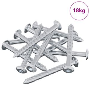 vidaXL Ruuvi 1600 pcs Hopea M6 x 60 mm Ter&auml;s