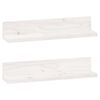 vidaXL Sein&auml;hyllyt 2 kpl valkoinen 50x11x9 cm t&auml;ysi m&auml;nty