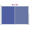 vidaXL Sis&auml;&auml;nvedett&auml;v&auml; terassin sivumarkiisi 200x300 cm sininen