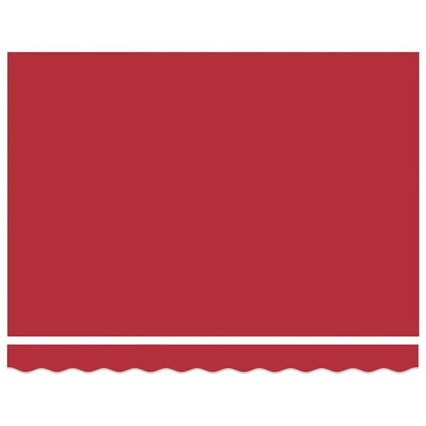 vidaXL Vetoutuva markiisi Punainen 350 x 250 cm Polyesteri ja metalli