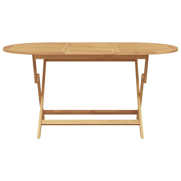 vidaXL Piharuokailu setti 7 pcs Ruskea Tiikkipuu