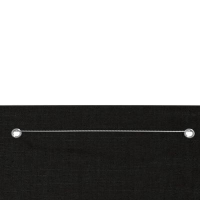 vidaXL Parvekkeen suoja musta 100x240 cm Oxford kangas