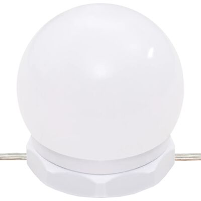 vidaXL Peilikaappi LED-valoilla valkoinen 91x15x76,5 cm