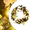 vidaXL Jouluseppele LED-valoilla musta 60 cm PVC
