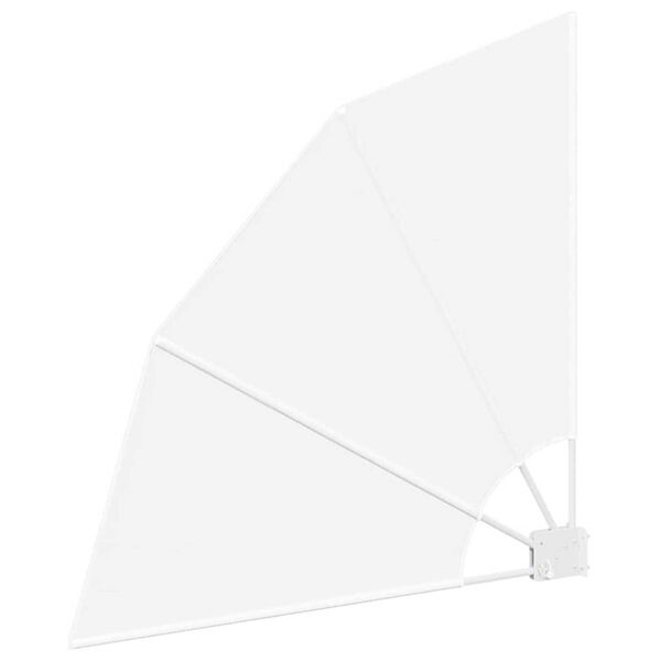 vidaXL Parvekkeen yksityisyyden suoja Valkoinen 115 x 115 cm