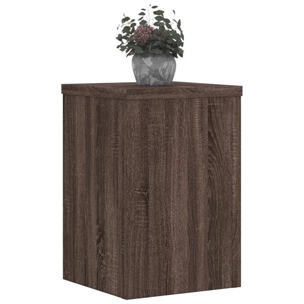 vidaXL Kasvitelineet 2 kpl ruskea tammi 20x20x30 cm tekninen puu