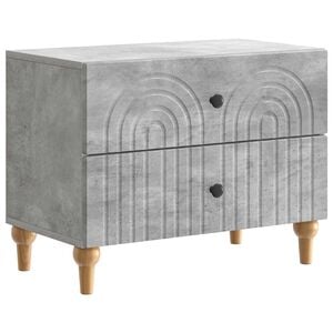 vidaXL Y&ouml;p&ouml;yt&auml;kaappi Betoninharmaa 62 x 34,5 x 48 cm Tekninen puu