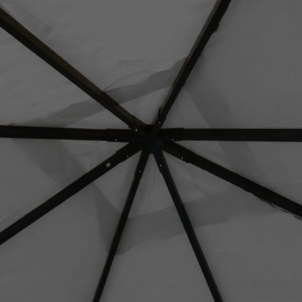 vidaXL Huvimaja 4x4x3 m antrasiitti 180 g/m&sup2;