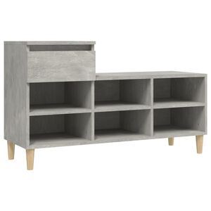 vidaXL Kenk&auml;kaappi betoninharmaa 102x36x60 cm tekninen puu