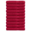 vidaXL Premium Pyyhkeet SOLUND 10 kpl Punainen 100x200 cm 600 gsm