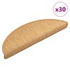vidaXL Porrasmatot Itsekiinnittyv&auml; Sisal-Look 30 kpl 56x17x3 cm Sisal