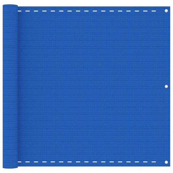 vidaXL Parvekkeen suoja sininen 90x300 cm HDPE