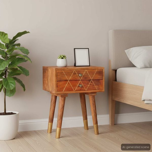 vidaXL Y&ouml;p&ouml;yt&auml; 43x30x58 cm t&auml;ysi mangopuu