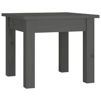vidaXL Sohvapöytä harmaa 35x35x30 cm täysi mänty