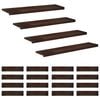 vidaXL Portaiden p&auml;&auml;llysteet 20 kpl 110 x 30 x 2 cm Tumma ruskea