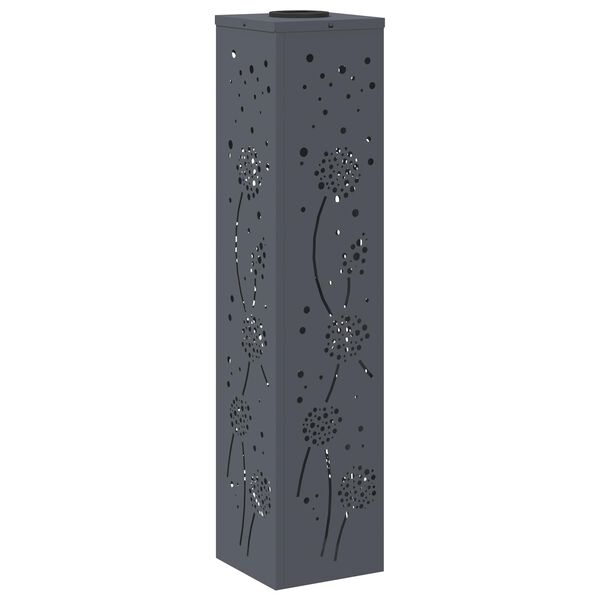 vidaXL Aurinko LED-polkuvalo 2 pcs Antrasiitti Kylm&auml;valssattu ter&auml;s