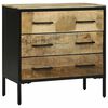 vidaXL Sivup&ouml;yt&auml; laatikon kanssa 70 x 35 x 70 cm T&auml;ysi Mangopuu