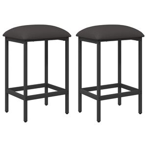 vidaXL Baarijakkara 2 kpl Tummanharmaa 40 x 32 x 74 cm Tekninen puu