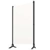 vidaXL 3-paneelinen tilanjakaja valkoinen 260x180 cm kangas