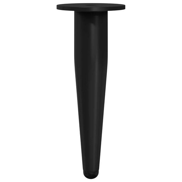 vidaXL Huonekalujalat 12 pcs Musta &Oslash; 40 x 98 mm Rauta