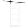 vidaXL Liukuovi ORKDAL 93 x 211 cm T&auml;ysi m&auml;nty ja lasi Valkoinen