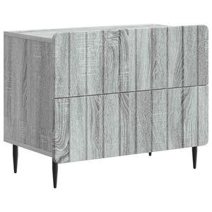 vidaXL Y&ouml;p&ouml;yt&auml;kaappi Harmaa sonoma 62 x 34,5 x 49,5 cm Tekninen puu