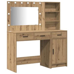 vidaXL Meikkip&ouml;yt&auml; 2 kpl Ruskea 78,5 x 41 x 135 cm Tekninen puu