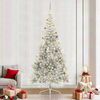 vidaXL Tekokuituinen Esivalmistettu Joulukuusi Hopea 240 cm PET