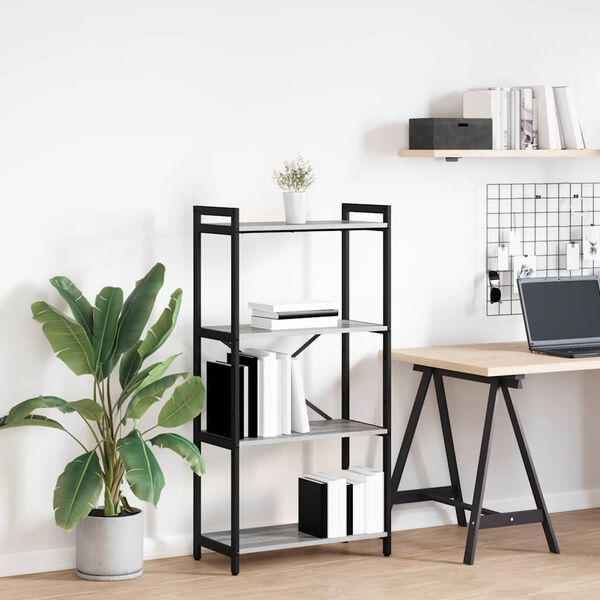 vidaXL Kirjahylly Harmaa sonoma 40 x 30 x 85 cm Tekninen puu