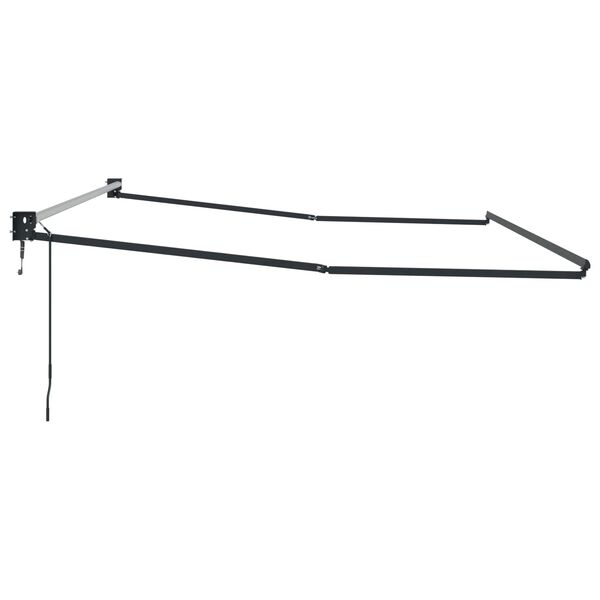 vidaXL S&auml;hk&ouml;k&auml;ytt&ouml;inen ulosvetokangasrunko Antrasiitti 4 x 2 m