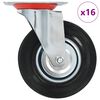 vidaXL Rullapy&ouml;r&auml;t 16 kpl 125 mm