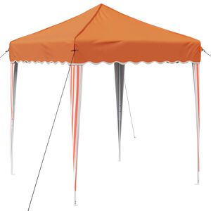 vidaXL Pop-up Juhlateltta 195 x 195 x 245 cm Oranssi Oxford-kangas