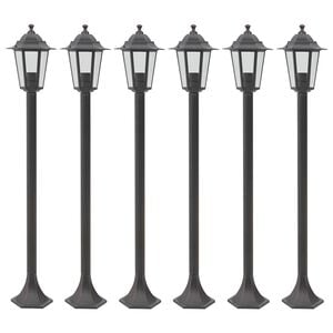 vidaXL Pylv&auml;svalaisimet puutarhaan 6 kpl E27 110 cm alumiini pronssi