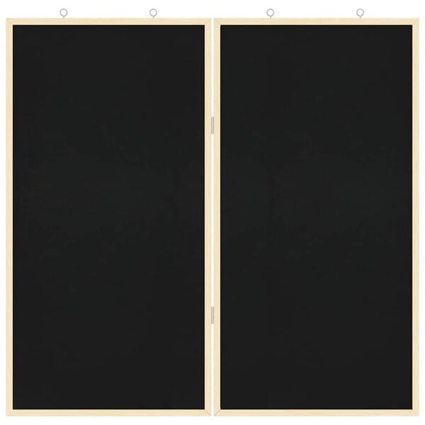 vidaXL Ilmoitustaulu Musta 80 x 80 x 1.4 cm T&auml;ysi m&auml;nty