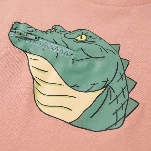 Lasten T-paita vaaleanoranssi 128