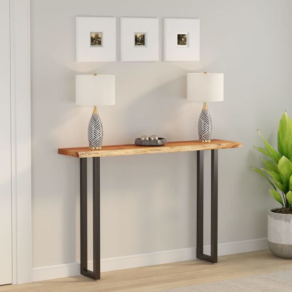 vidaXL P&ouml;yt&auml;levy 160x30x2,5 cm suorakaide t&auml;ysi akasiapuu el&auml;v&auml; reuna