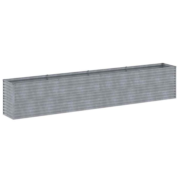 vidaXL Korotettu puutarhalaatikko 385x50x69 cm Corten-teräs