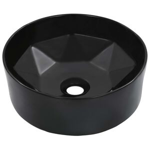 vidaXL Pesuallas 36x14 cm keraaminen musta