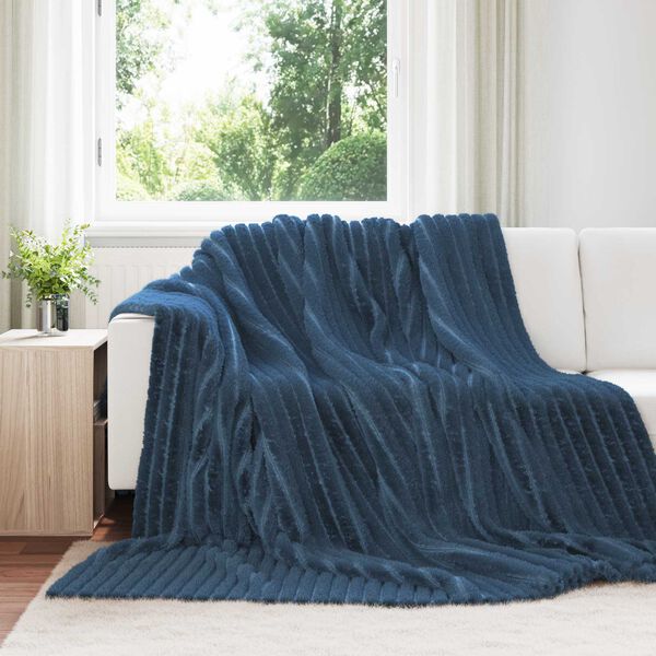 vidaXL Heittop&auml;&auml;llys 6 pcs Laivastonsininen 240 x 220 cm Fleese