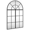 vidaXL Sein&auml;peili musta 60x90 cm kaari rauta