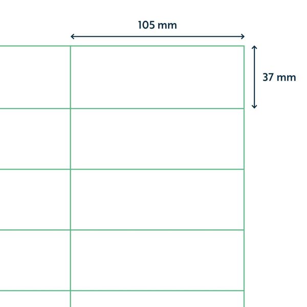 rillprint Itseliimautuvat etiketit 105x37 mm 1000 arkkia valkoinen