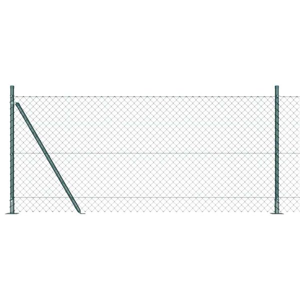 vidaXL Aitalatu Vihre&auml; 25 x 0,8 m (40 x 40 mm verkko) Ter&auml;s ja PVC