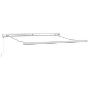 vidaXL Aurinkovarjon runko Valkoinen 300 x 250 cm Alumiini