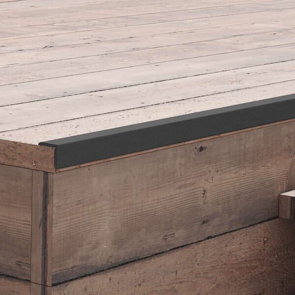 vidaXL Terassin reunuslauta WPC 170 cm musta