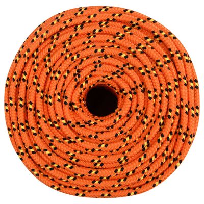 vidaXL Veneköysi oranssi 6 mm 100 m polypropeeni