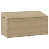vidaXL Puutarhan s&auml;ilytyslaatikko beige 110x50x58 cm polyrottinki