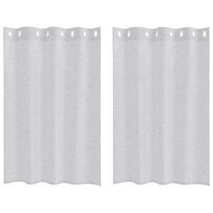 vidaXL Verhosatiini 2 kpl Vaaleanharmaa 140 x 140 cm Polyesteri