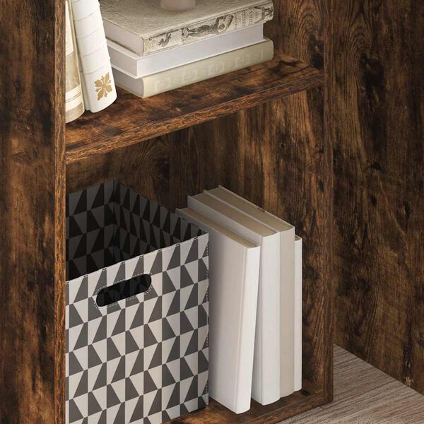 vidaXL Kirjahylly savutammi 40x30x77 cm tekninen puu