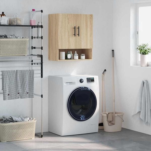 vidaXL Sein&auml;kaappi Sonoma-tammi 60x31x70 cm tekninen puu